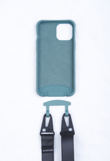 Ensemble coque silicone Océan + lanière modulable All Black