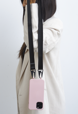 Ensemble coque silicone Ela Pink + lanière modulable All Black