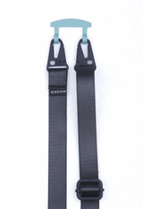 Lanière modulable All Black + embout bleu